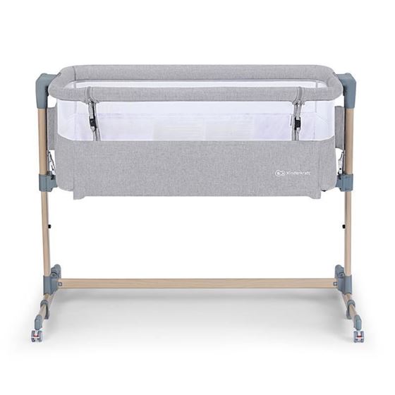 Bilde av KINDERKRAFT Bedside Crib - Neste Air Grå/Tre