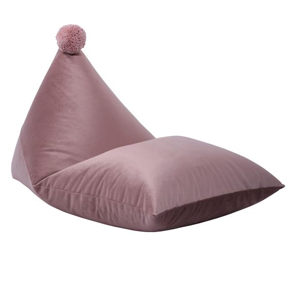 Bilde av Fayne Beanbag, Stor, Antique Pink Velour