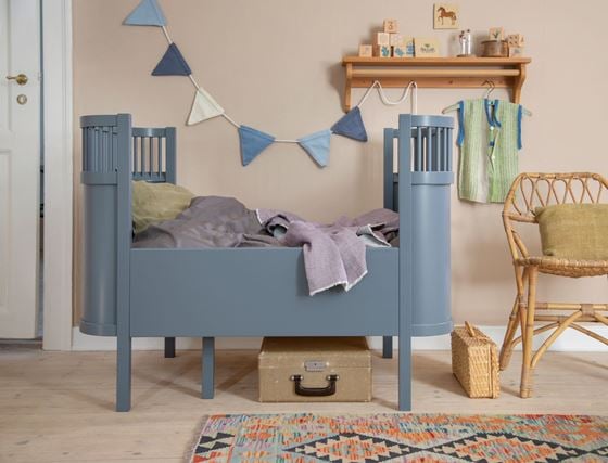 Bilde av Sebra Sengen, Baby & Junior, Forest Lake Blue