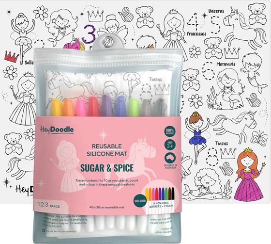 Bilde av HeyDoodle A3 tegne matte - Sugar & Spice