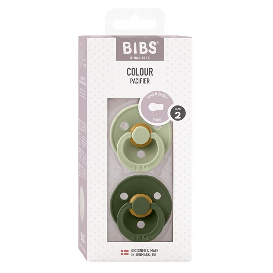 Bilde av Bibs Smokker, 2stk Colour, Sage / Hunter Green, Latex - Size 2