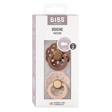 Bilde av Bibs Smokker, 2stk Bohoeme Woodchuck / Blush, Latex - Size 2