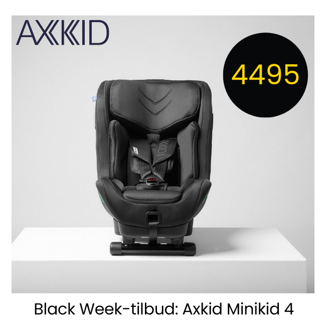 Kupp den populære bilstolen Axkid Minikid 4 under Black Weeks!