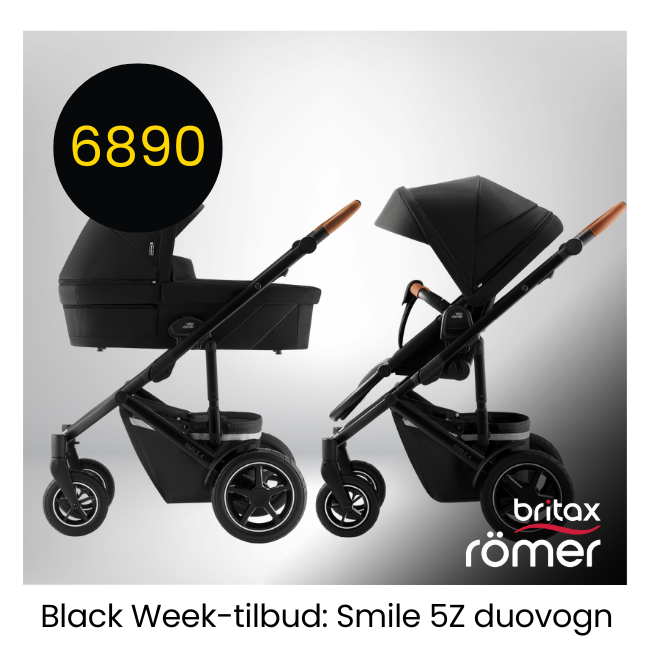 Kupp travelsystem med Barnevognen SMILE 5Z og bilstolen CORE fra Britax under Black Weeks