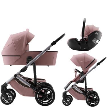 Bilde av Britax Smile 5Z Duovogn, Pakke med Baby-Safe Pro Bilstol, Dusty Rose