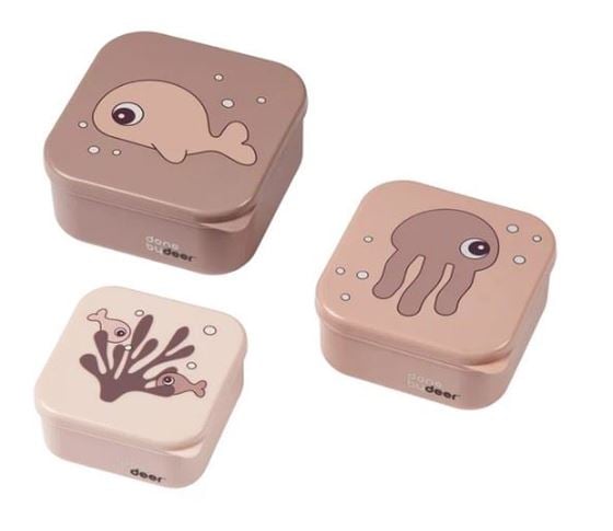 Bilde av Done by deer Snack box set 3 pcs Sea friends Powder