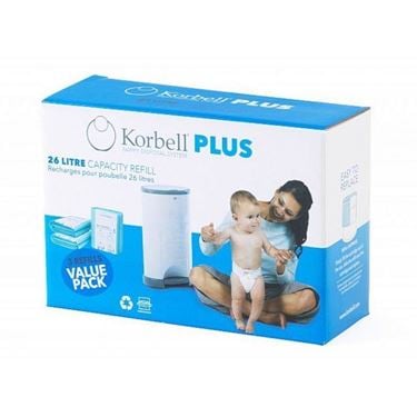 Bilde av Korbell Bleiepose refill til PLUS Bleiebøtte 3pack